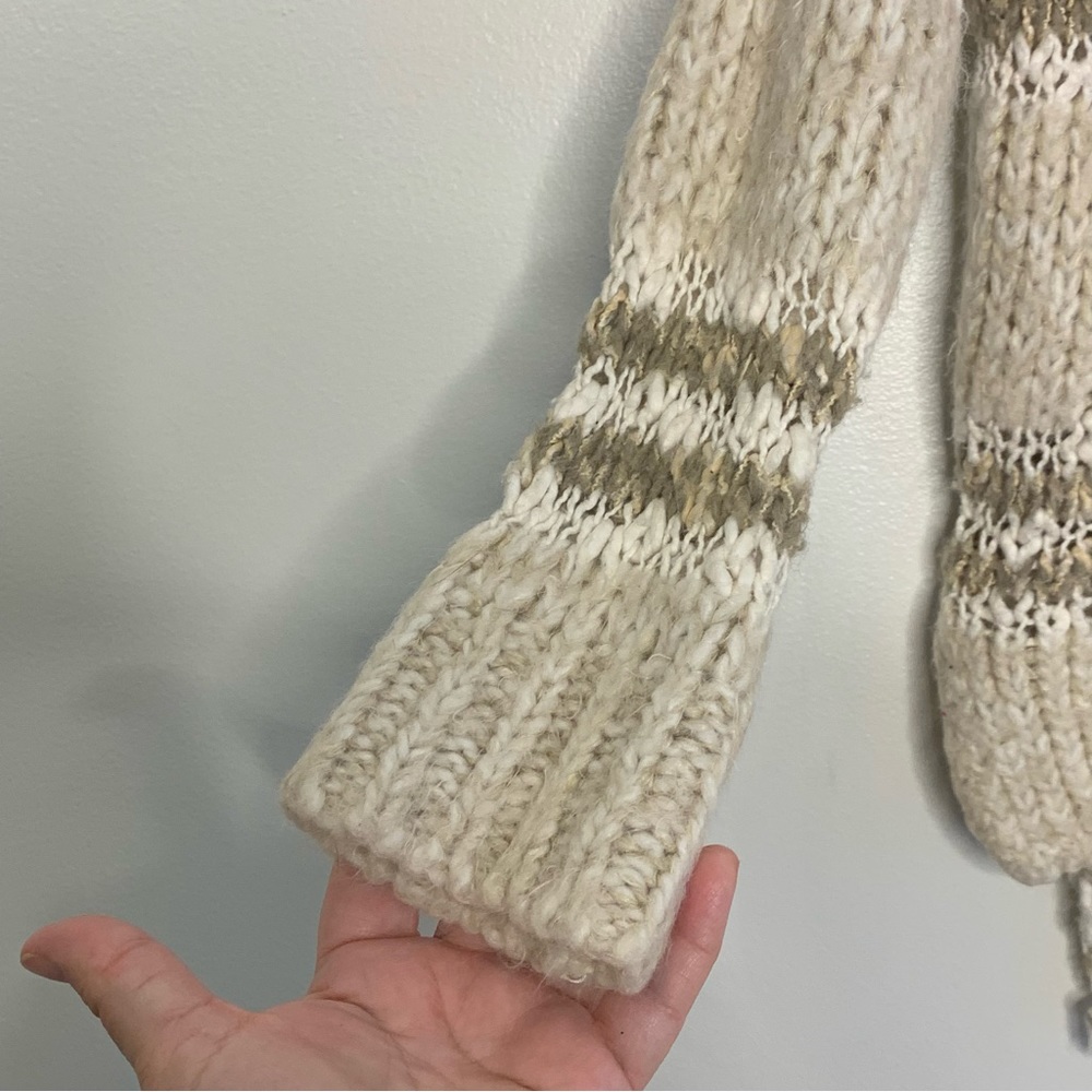 Free People Linus Loose Knit Striped Sweater size XS - Picture 2 of 6